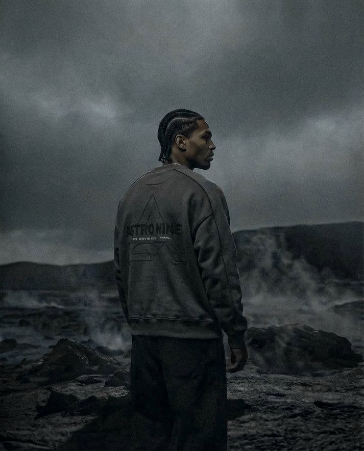 ASTRO NINE GRAY CREWNECK